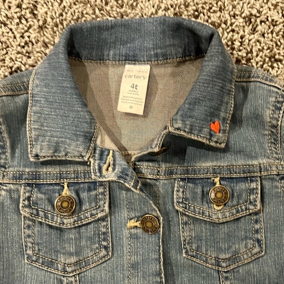5/$25 Carter’s girls Jean jacket 4T - Picture 5 of 5